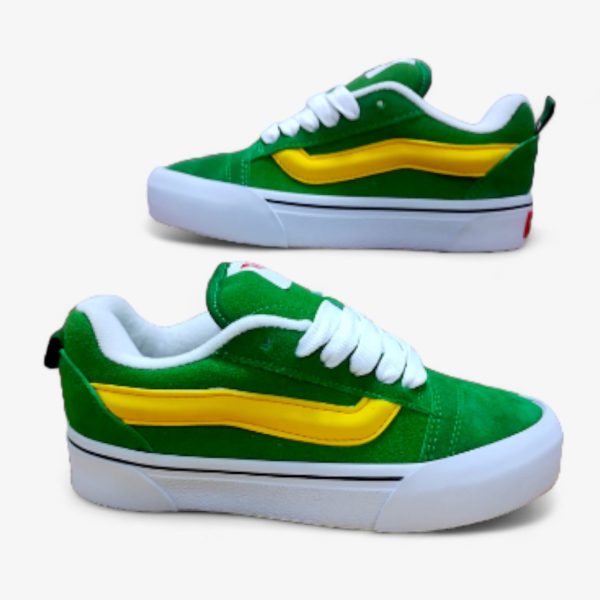 Zapatilla Vans Knu Skool Green/True White - Imagen 4